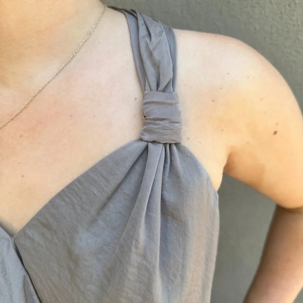 KUT FROM THE KLOTH Taupe Silky Halter Top Tank - size small - Picture 5 of 9